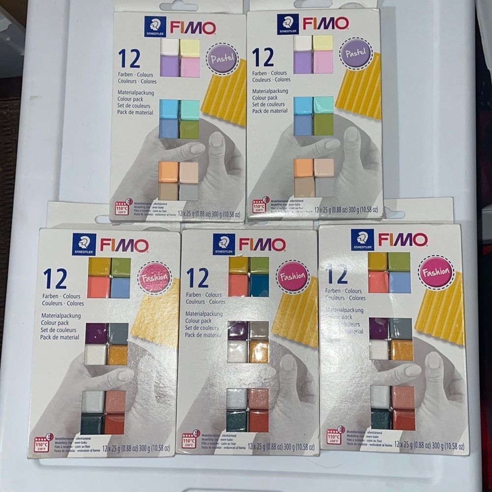 5 x FIMO Modeling Clay (Pastel & Fashion Colors)